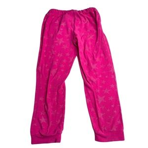Max & Olivia Star Girls Sleep Pants Girl Size L 10/12 Pink Pajama
